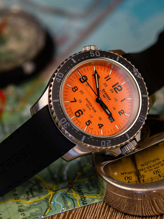 Traser H3 109380 P67 T25 SuperSub orange 46 mm diver 50ATM