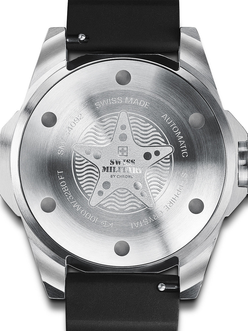 Swiss Military SMA34092.09 Automatic Diver Mens Watch 45mm 100ATM