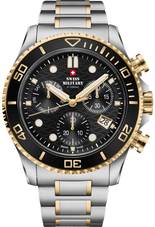 Swiss Military SM34101.03 Mens Watch Military XL Chronograph 46mm 10ATM