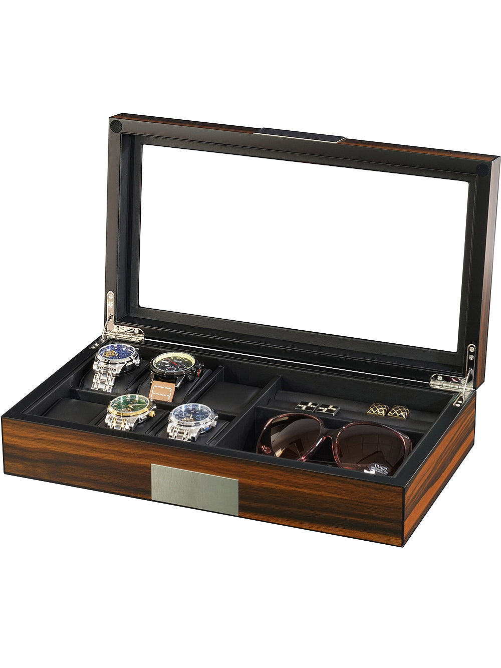 Rothenschild klockor & smycken RS-2378-EB för 6 klockor + 2 compartments