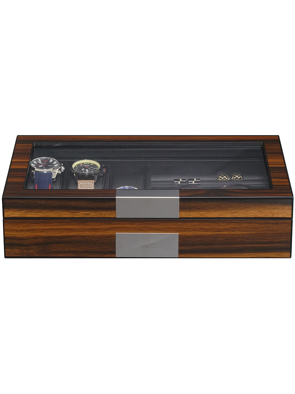 Rothenschild klockor & smycken RS-2378-EB för 6 klockor + 2 compartments