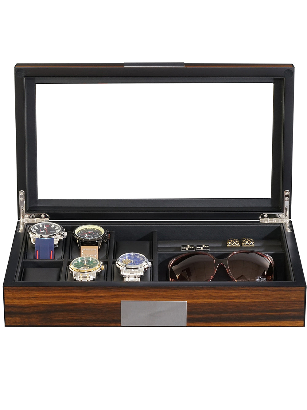Rothenschild klockor & smycken RS-2378-EB för 6 klockor + 2 compartments