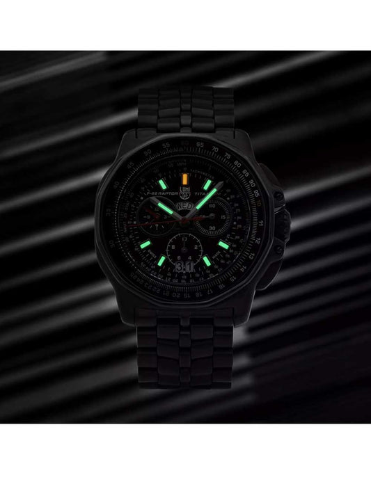 Luminox XA.9272 Mens Watch F-22 Raptor Titanium Chronograph 44mm 200M