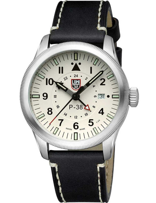 Luminox XA.9527 Mens Watch P-38 Air Pilot GMT 42mm 100M