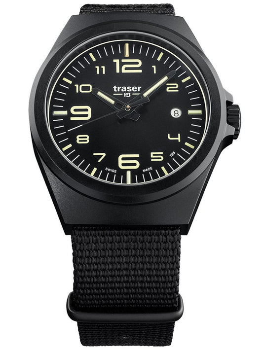 Traser H3 108218 P59 Esssential M Black Men's 42mm 10ATM