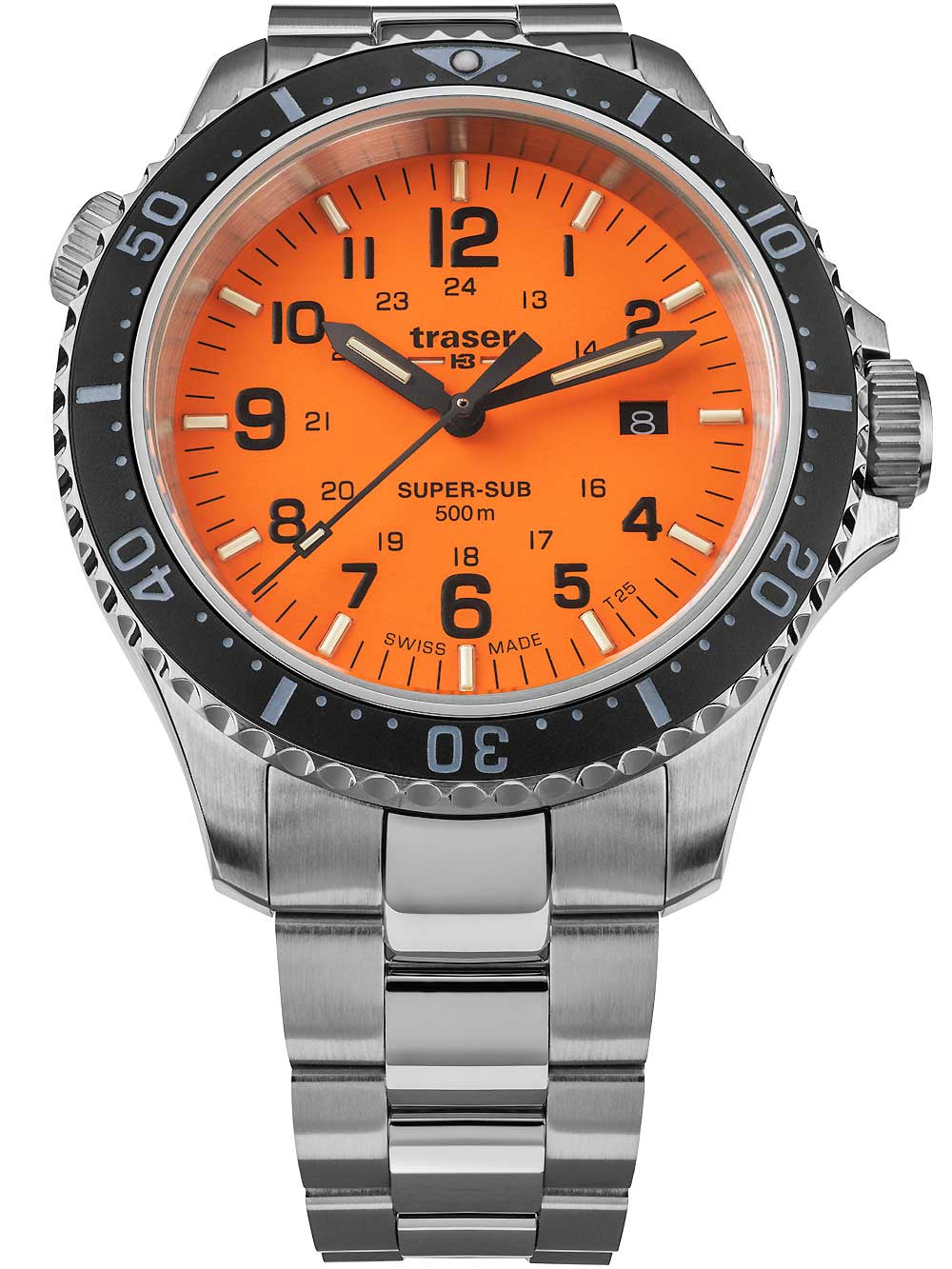 Traser H3 109381 P67 T25 SuperSub orange 46 mm diver 50ATM