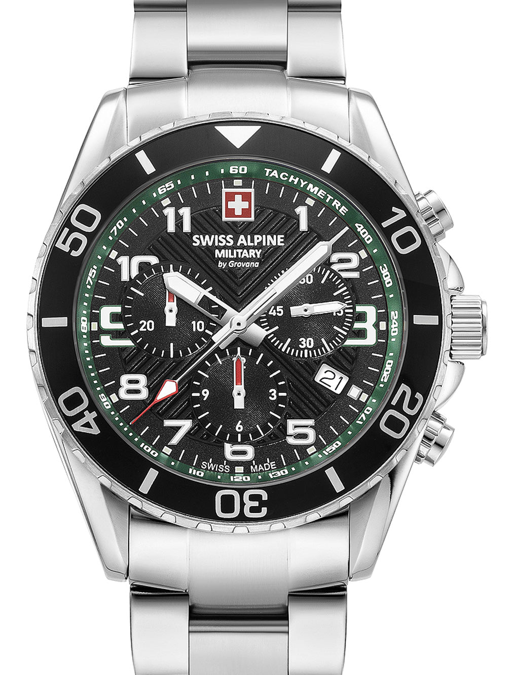 Swiss Alpine Military 7029.9134 Raptor Chronograph Mens Watch 42mm