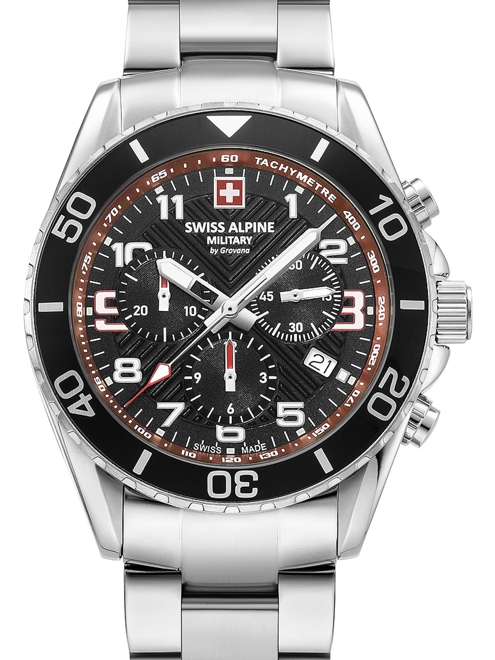 Swiss Alpine Military 7029.9136 Raptor Chronograph Mens Watch 42mm