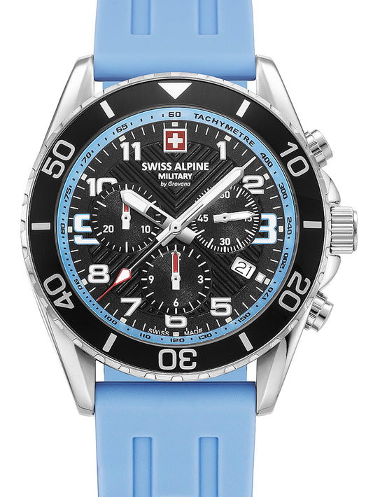 Swiss Alpine Military 7029.9831 Raptor Chronograph Mens Watch 42mm