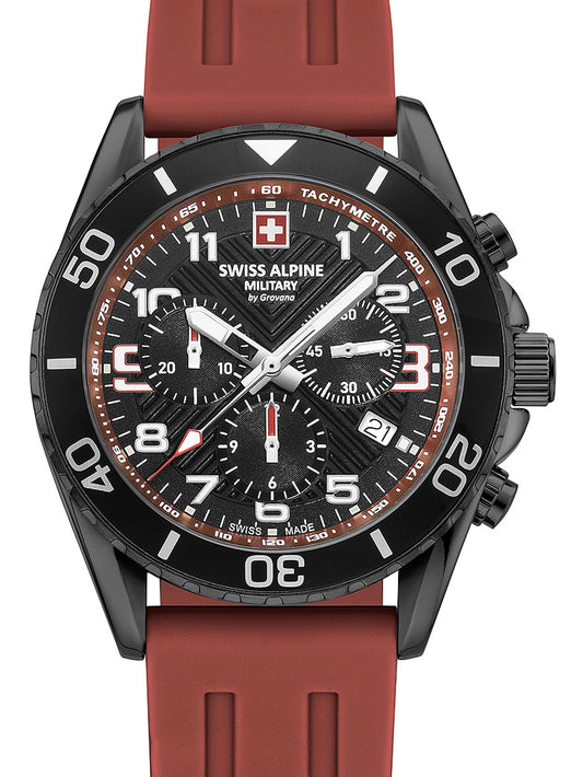 Swiss Alpine Military 7029.9876 Raptor Chronograph Mens Watch 42mm