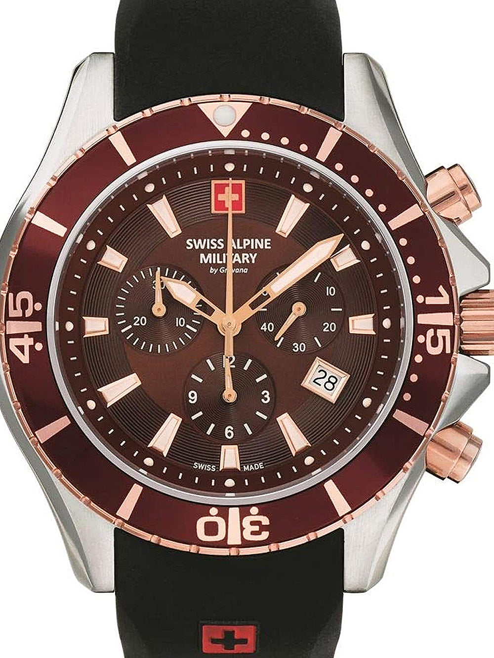 Swiss Alpine Military 7040.9856 chronograph 44mm 10ATM