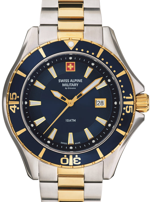 Swiss Alpine Military 7040.1145 Diver Mens Watch 45mm 10ATM