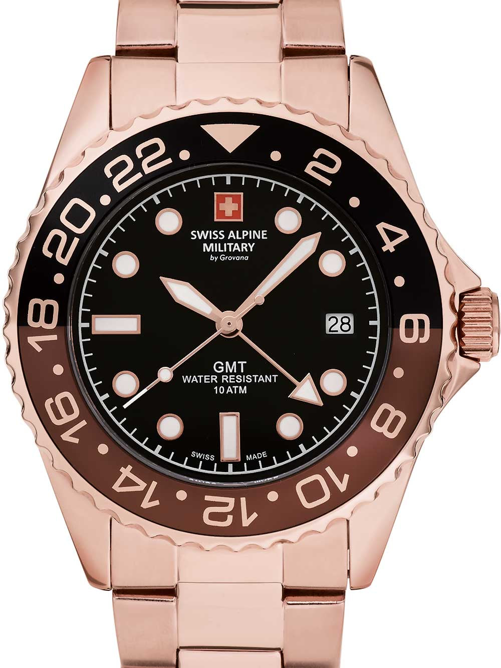 Swiss Alpine Military 7052.1164 GMT diver 42mm 10ATM