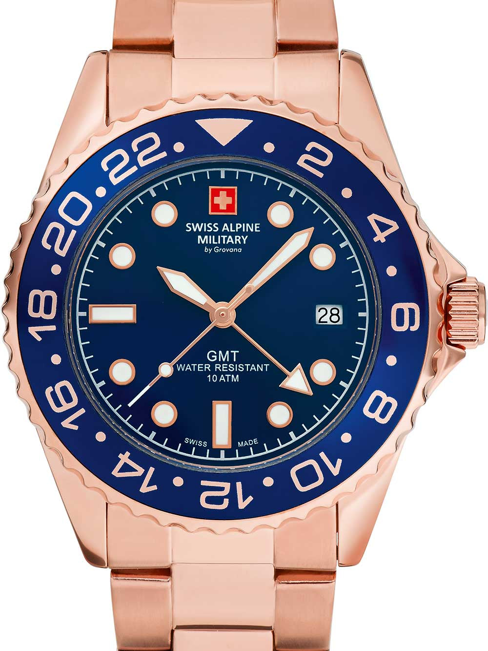 Swiss Alpine Military 7052.1165 GMT diver 42mm 10ATM