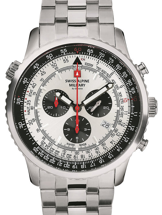 Swiss Alpine Military 7078.9132 chrono men`s 45mm 10ATM