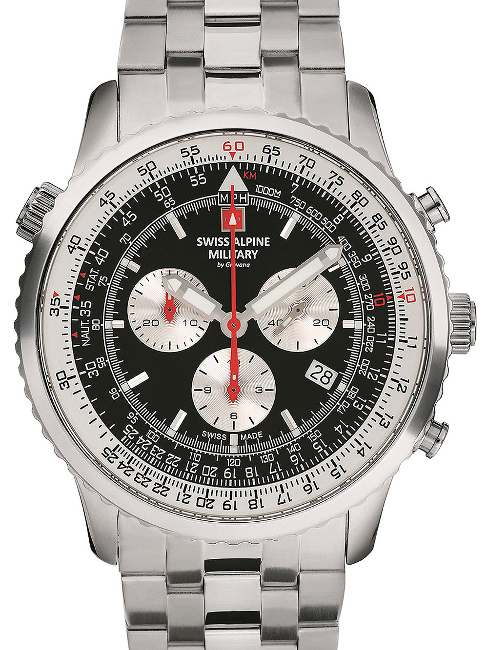 Swiss Alpine Military 7078.9137 chrono men`s 45mm 10ATM