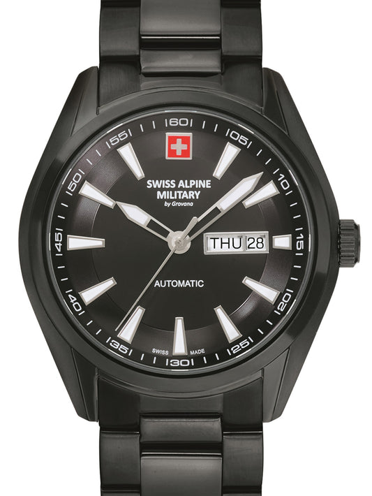 Swiss Alpine Military 7090.2177 Automatic Mens Watch 43mm 10ATM