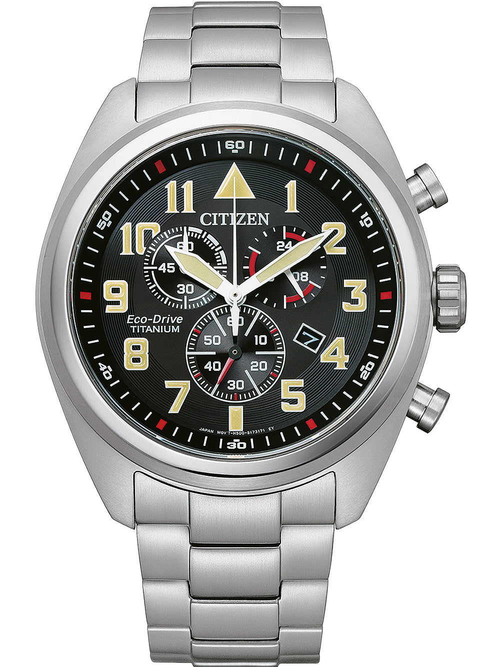 Citizen AT2480-81E Eco-Drive Super-Titanium chronograph 43mm 10ATM