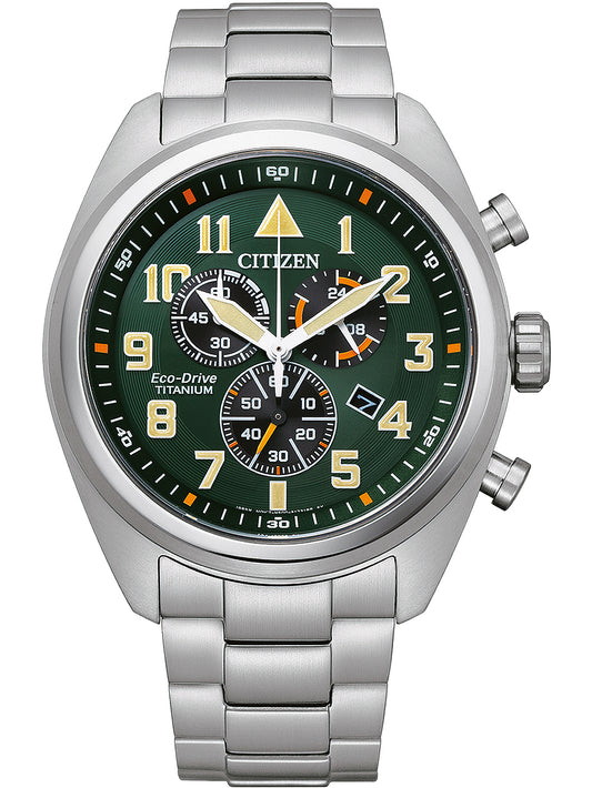 Citizen AT2480-81X Eco-Drive Super-Titanium chronograph 43mm 10ATM