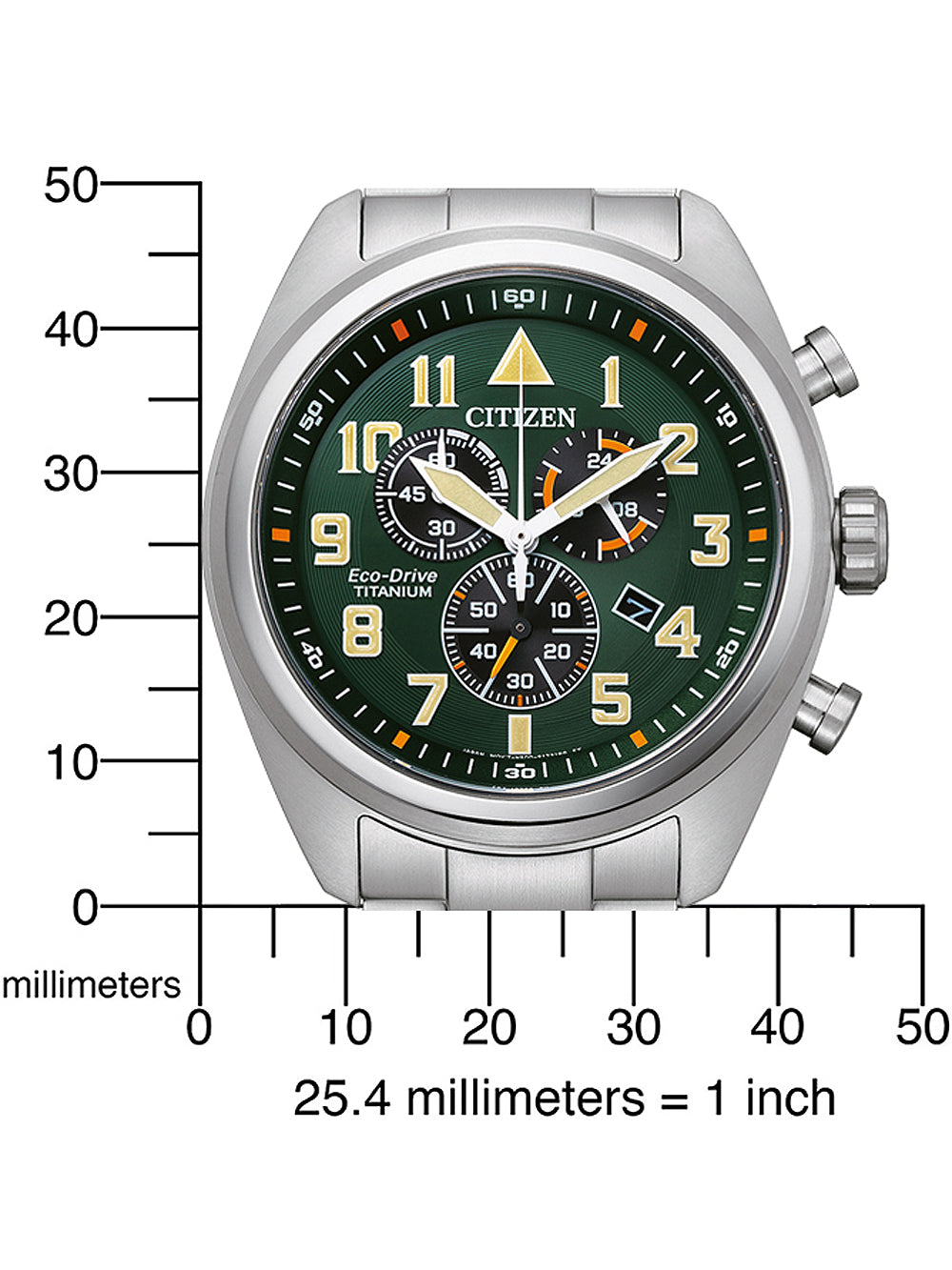 Citizen AT2480-81X Eco-Drive Super-Titanium chronograph 43mm 10ATM