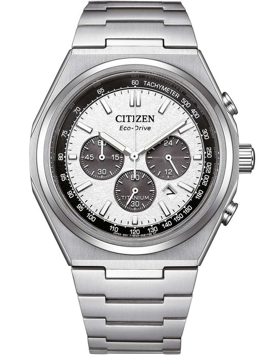 Citizen CA4610-85A Mens Watch Eco-Drive Super Titanium Chronograph 43mm 10ATM