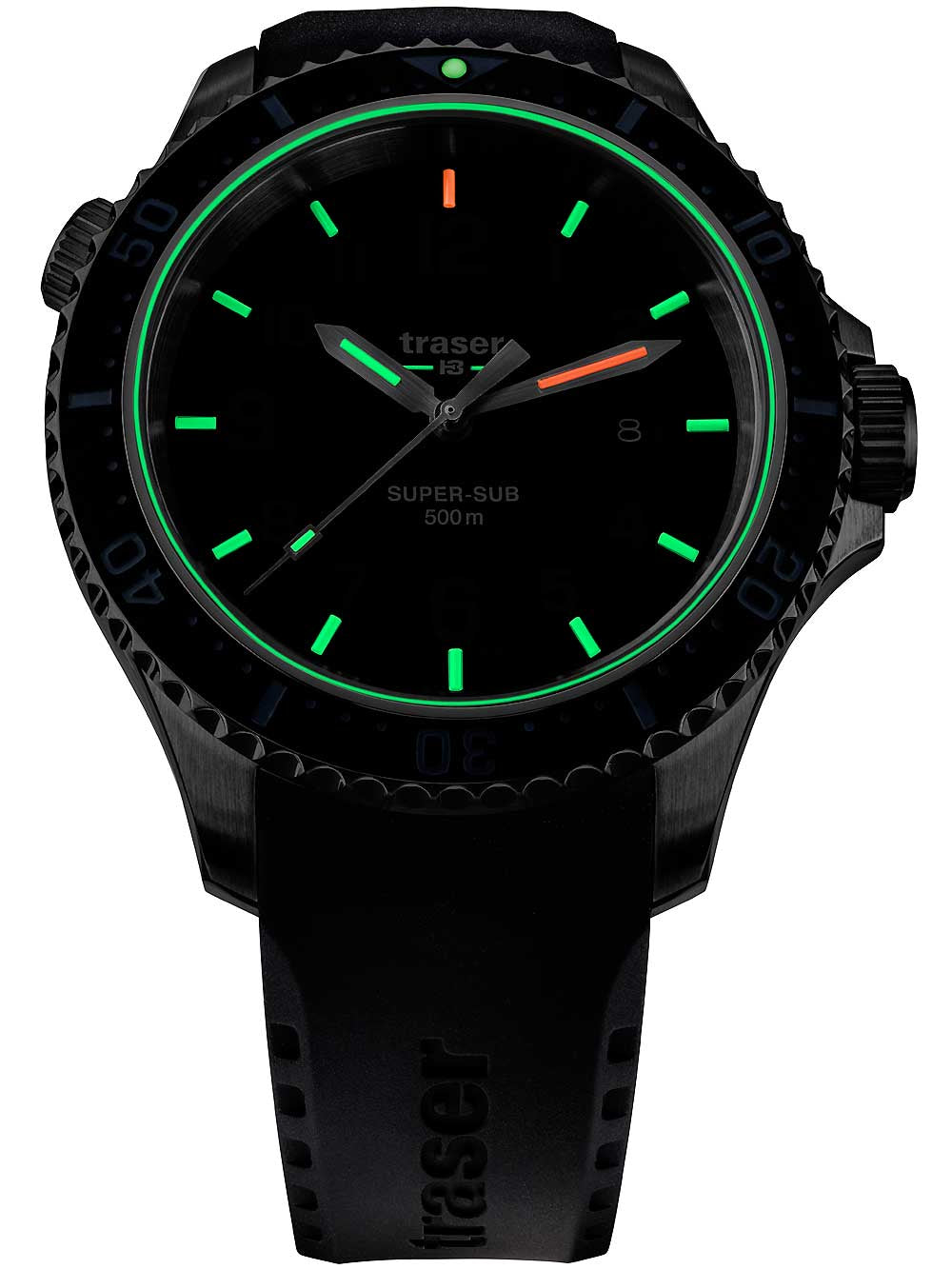 Traser H3 109377 P67 T25 SuperSub black 46 mm diver 50ATM