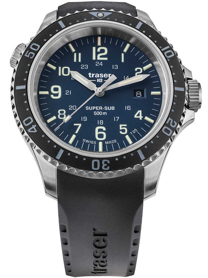 Traser H3 109373 P67 T25 SuperSub set blue 46 mm diver 50ATM