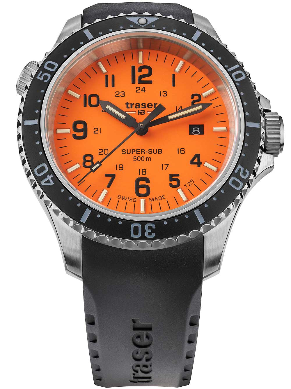 Traser H3 109379 P67 T25 SuperSub set orange 46 mm diver 50ATM