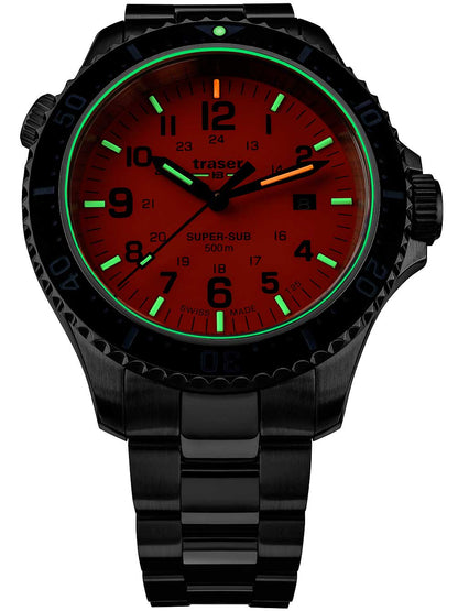 Traser H3 109381 P67 T25 SuperSub orange 46 mm diver 50ATM