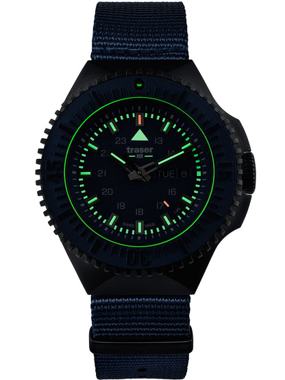 Traser H3 109856 P69 Black-Stealth Blue 46mm 20ATM