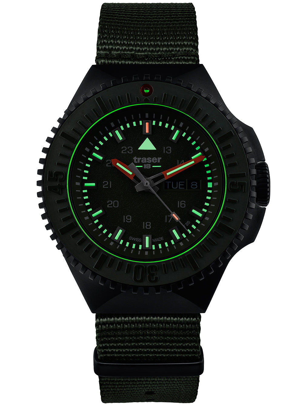 Traser H3 109858 P69 Black-Stealth Green 46mm 20ATM