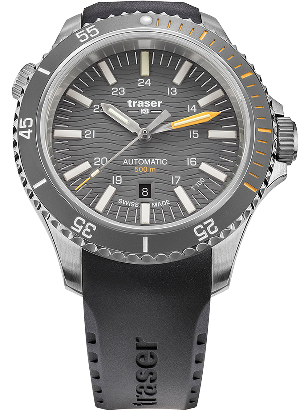 Traser H3 110330 P67 Diver Automatic T100 Grey Mens Watch 46mm 50ATM