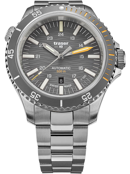 Traser H3 110332 P67 Diver Automatic T100 Grey Mens Watch 46mm 50ATM