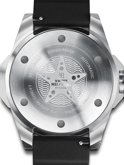 Swiss Military SMA34092.05 Automatic Diver Mens Watch 45mm 100ATM
