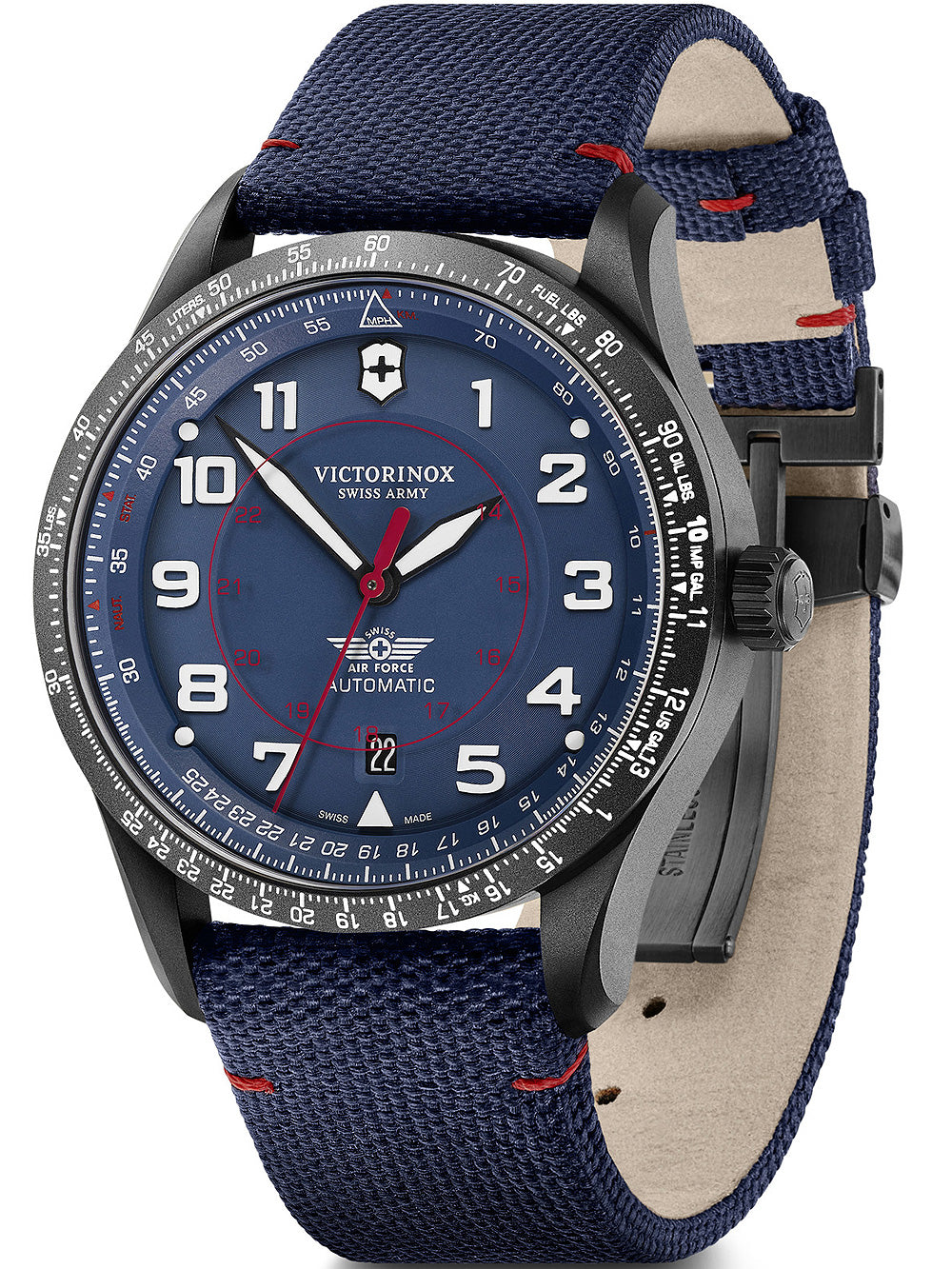 Victorinox 241998 Airboss Automatic Mens Watch 42mm 10ATM