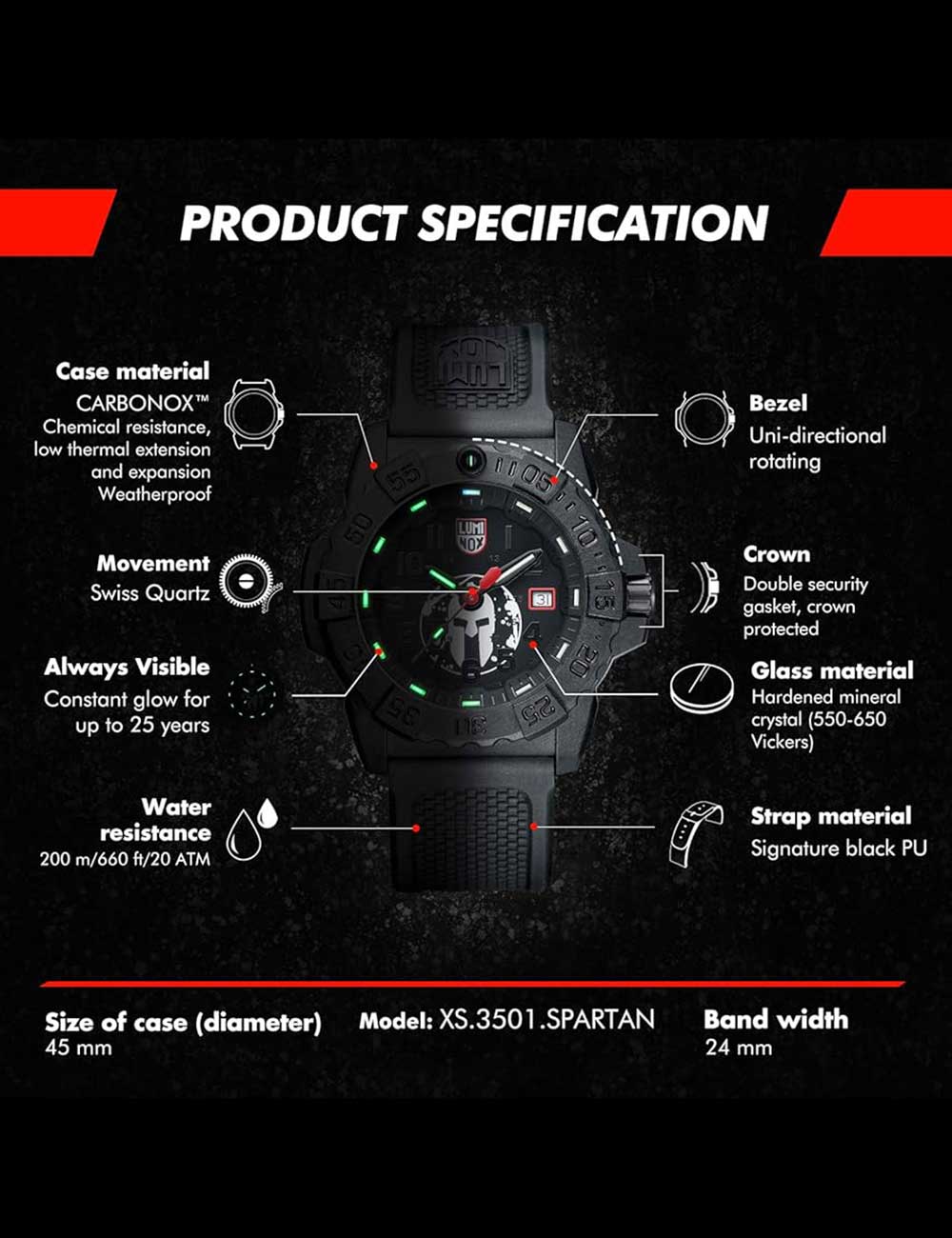 Luminox XS.3501.SPARTAN Navy Seal Diver