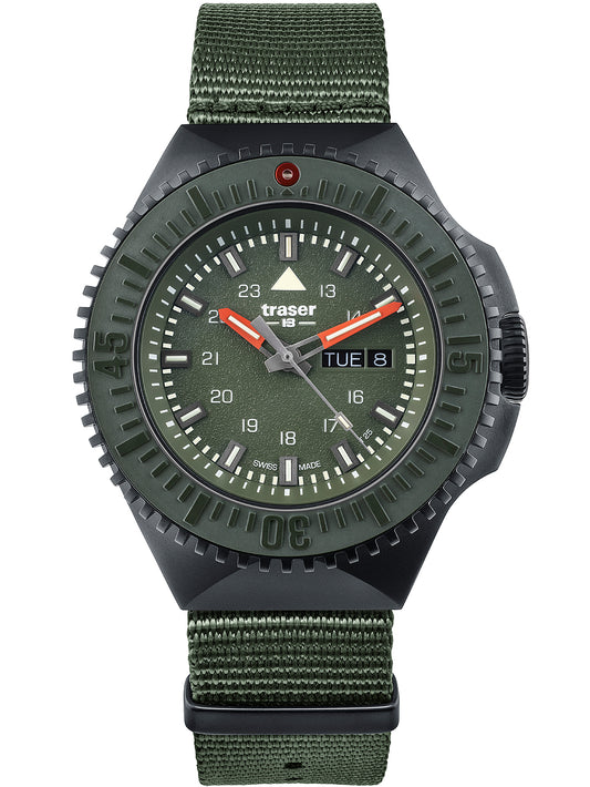 Traser H3 109858 P69 Black-Stealth Green 46mm 20ATM