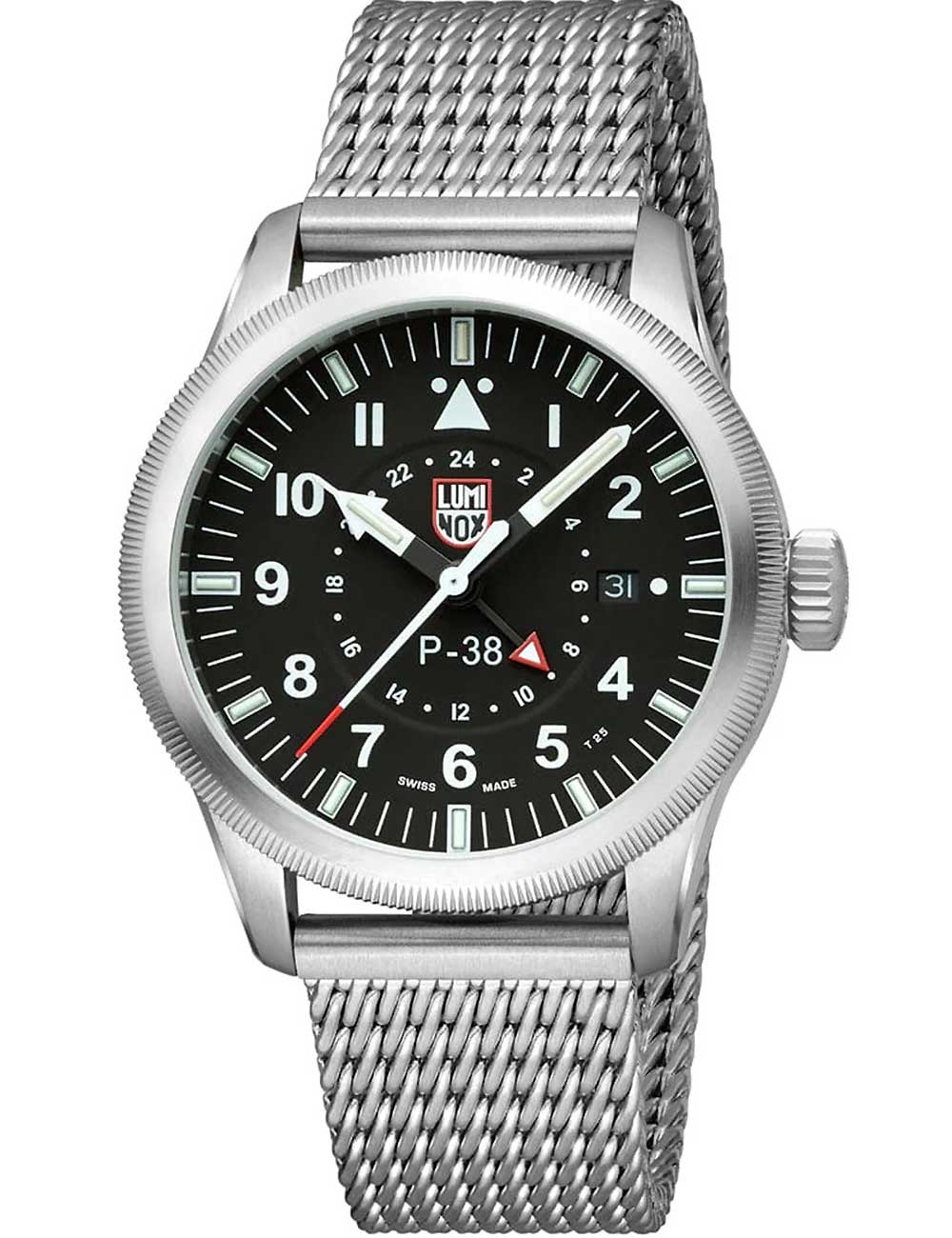 Luminox XA.9522 Mens Watch P-38 Air Pilot GMT 42mm 100M