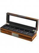 Rothenschild Ebony watch box RS-2377-6EB for 6 watches 